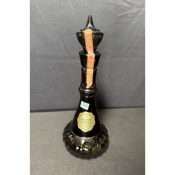 Jim Beam I Dream of Jeannie Genie Bottle 1964 Smoke Green Glass Original Labels - Picture 1 of 9